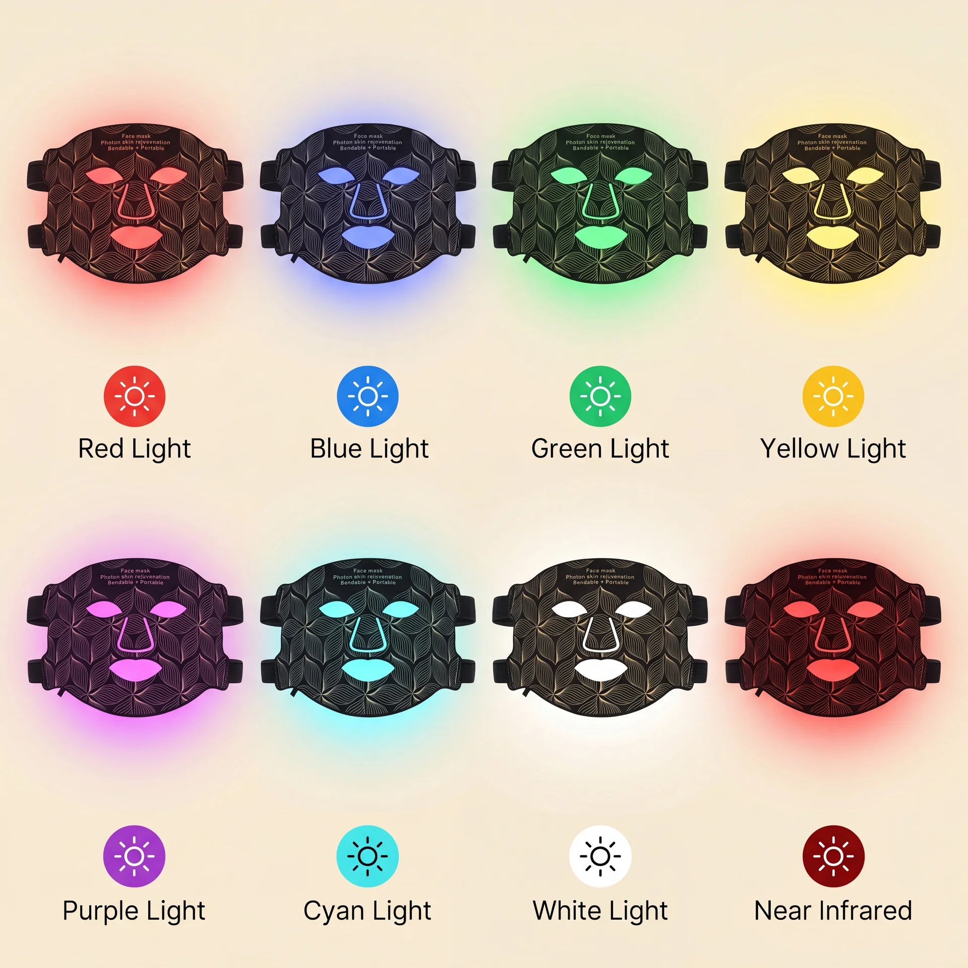 Rubelux Luma8™ Red Light Therapy Mask